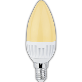 Ecola candle   LED 4.4W 220V E14 золотистая свеча 102x36